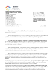 LETTRE OUVERTE AUX DIRIGEANTS DE LA LNH ET DES CLUBS DE HANDBALL PRO.